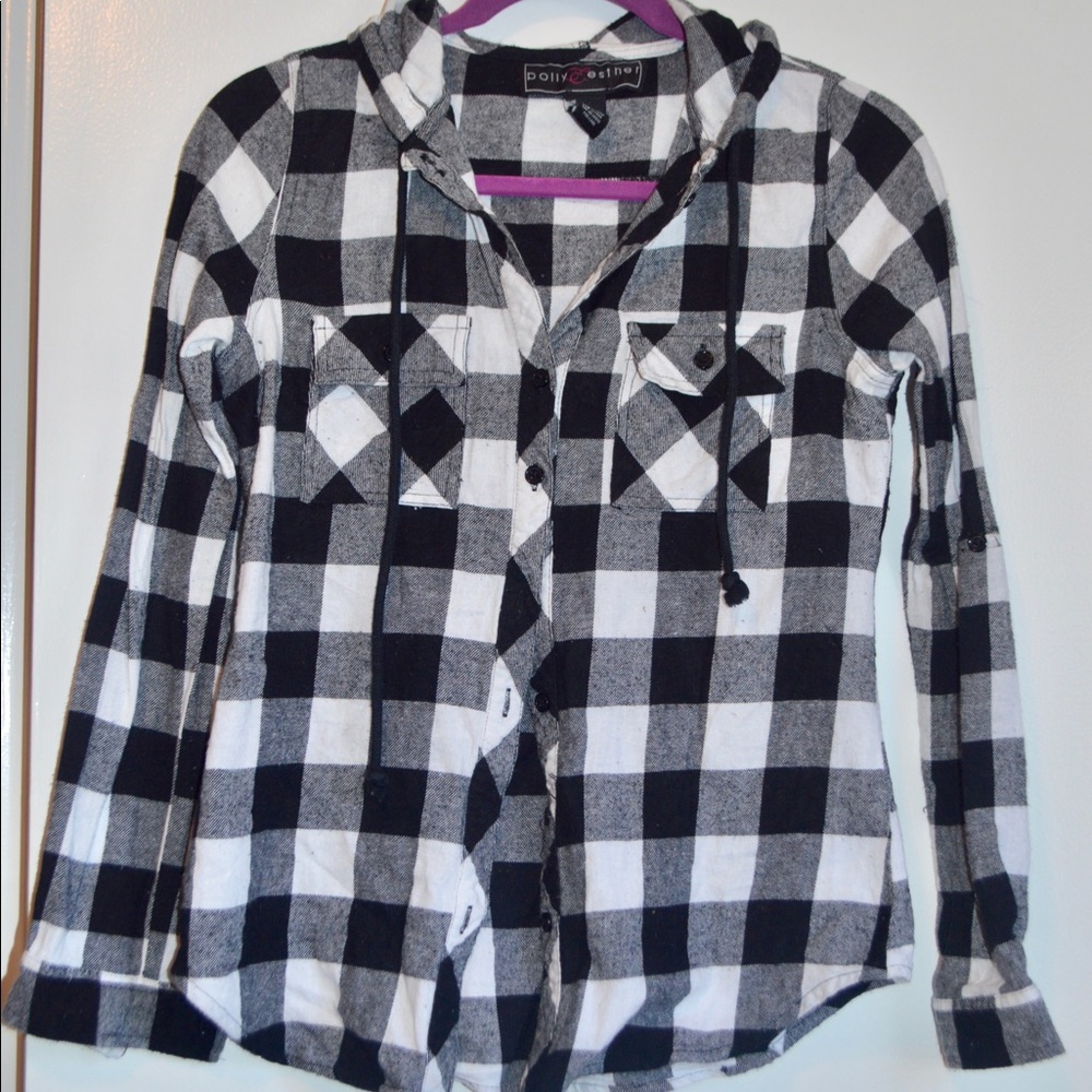Flannel with hood